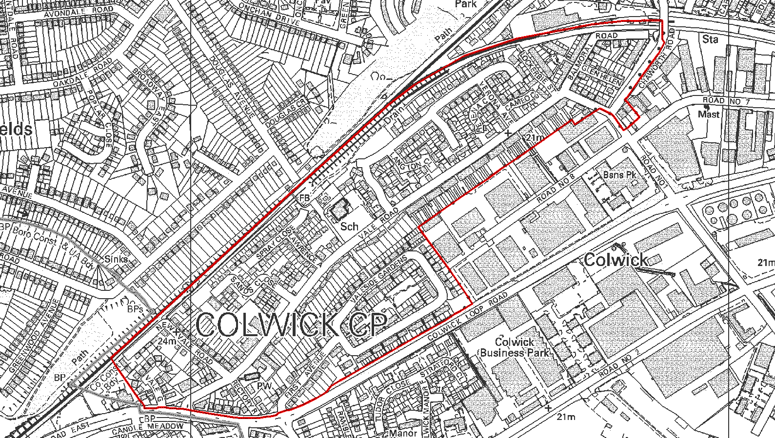 Map of Proposed Selective Licensing designation area for Colwick