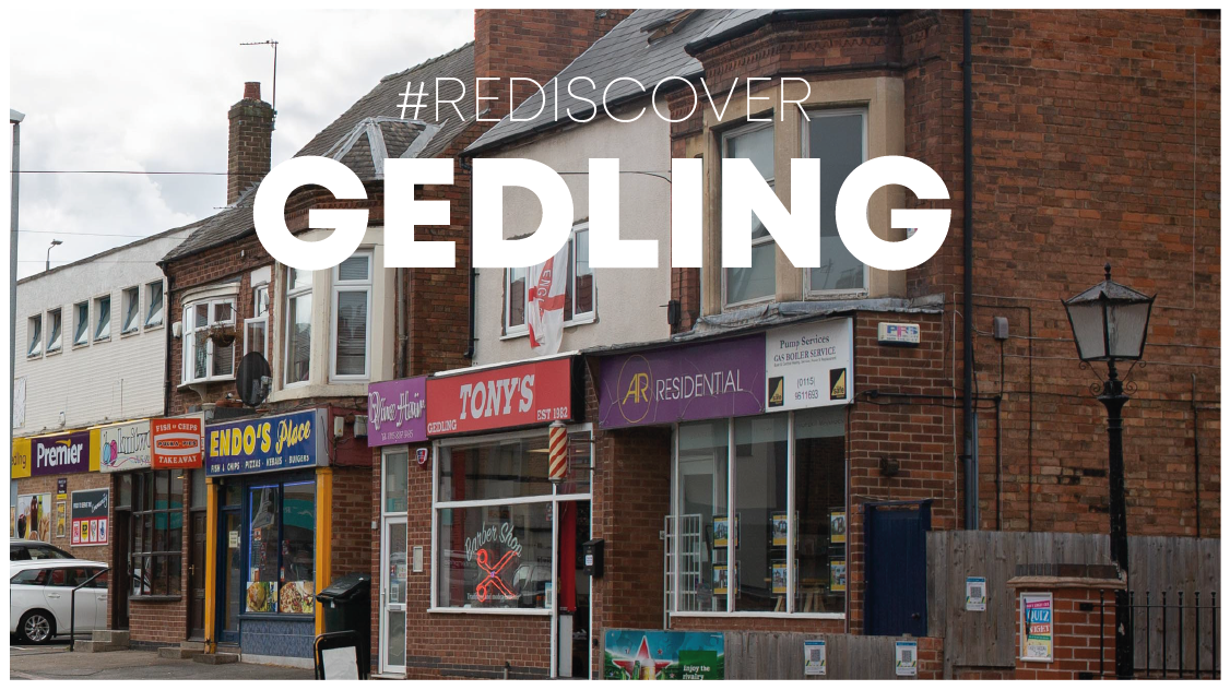  a row of shops on the high street of Gedling